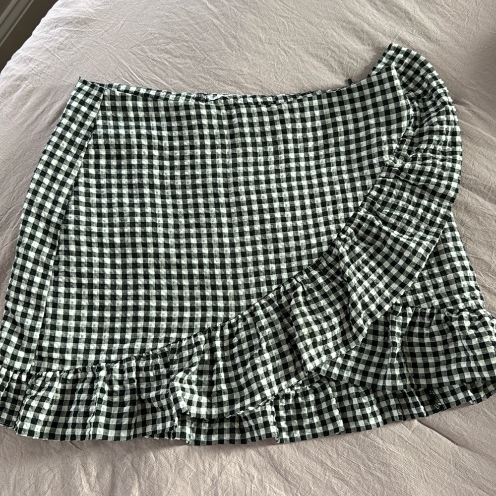 Gingham skirt from Zara
